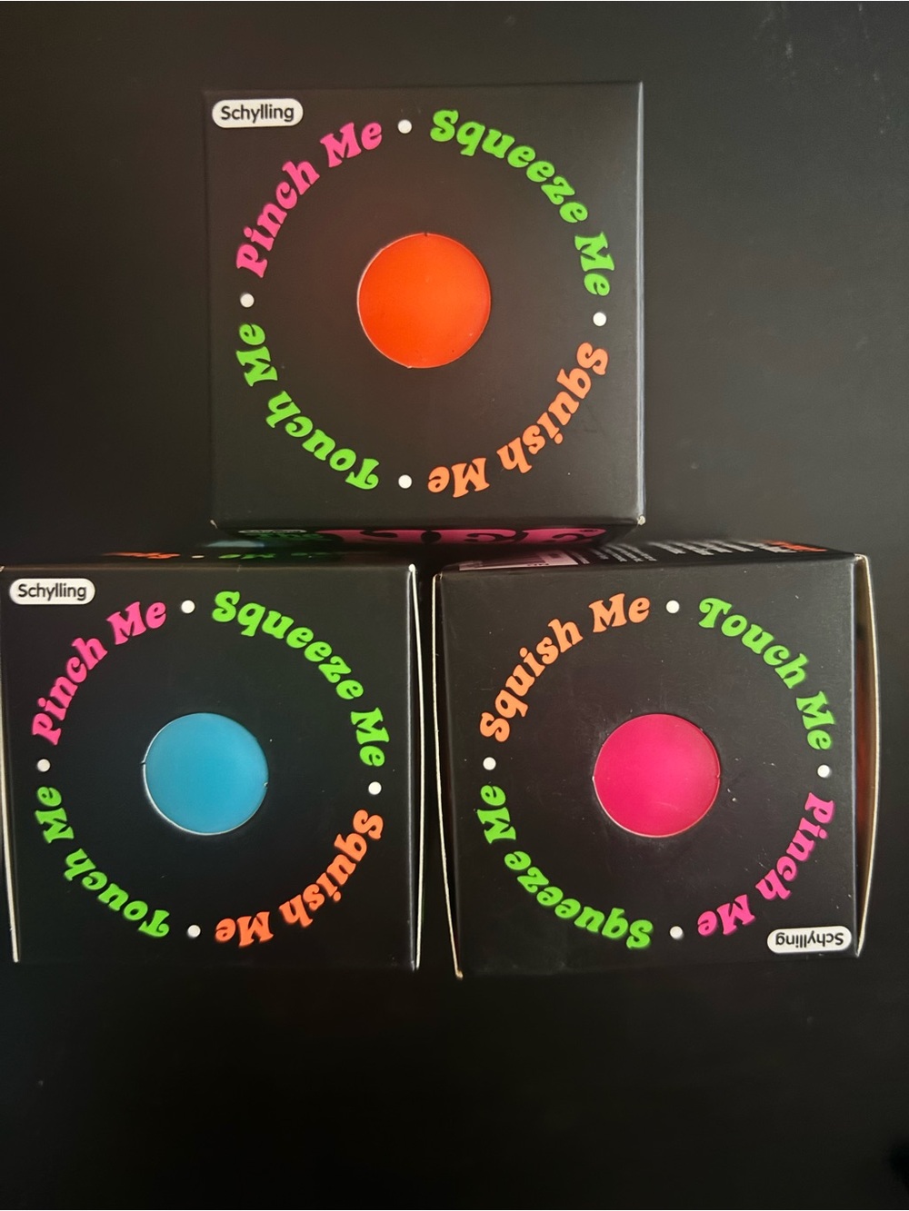 Needoh Groovy Globs: Orange, Blue & Pink